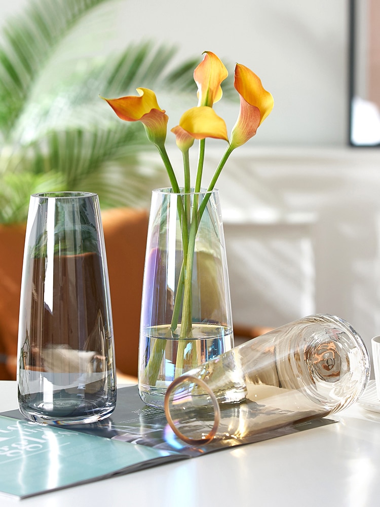 Nordic Modern Transpa Glass Flower, Dining Table Vases